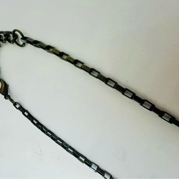 Unique Jewel Tone Labrodite Chunky Pendant Necklace - Picture 8 of 11